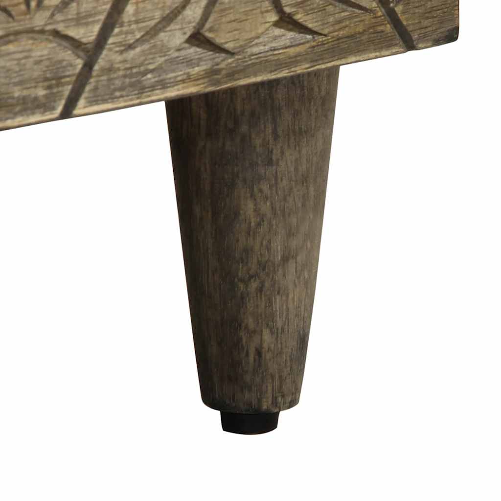 Noćni ormarići 2 kom svijetlo sivi 40x33x46 cm Puno drvo Mango