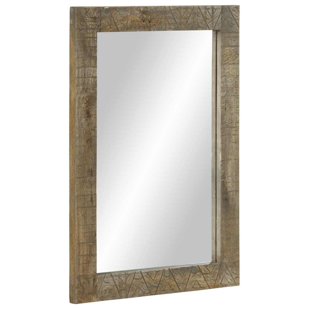 Ogledalo za kupaonicu 50x2,5x70 cm Puno drvo Mango