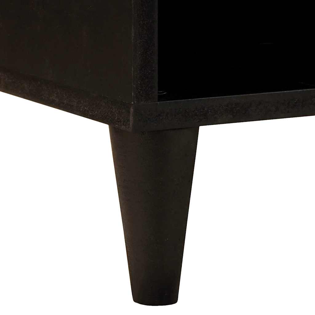 TV ormar Crna i zlatna 100 x 33 x 46 cm Konstruirano drvo
