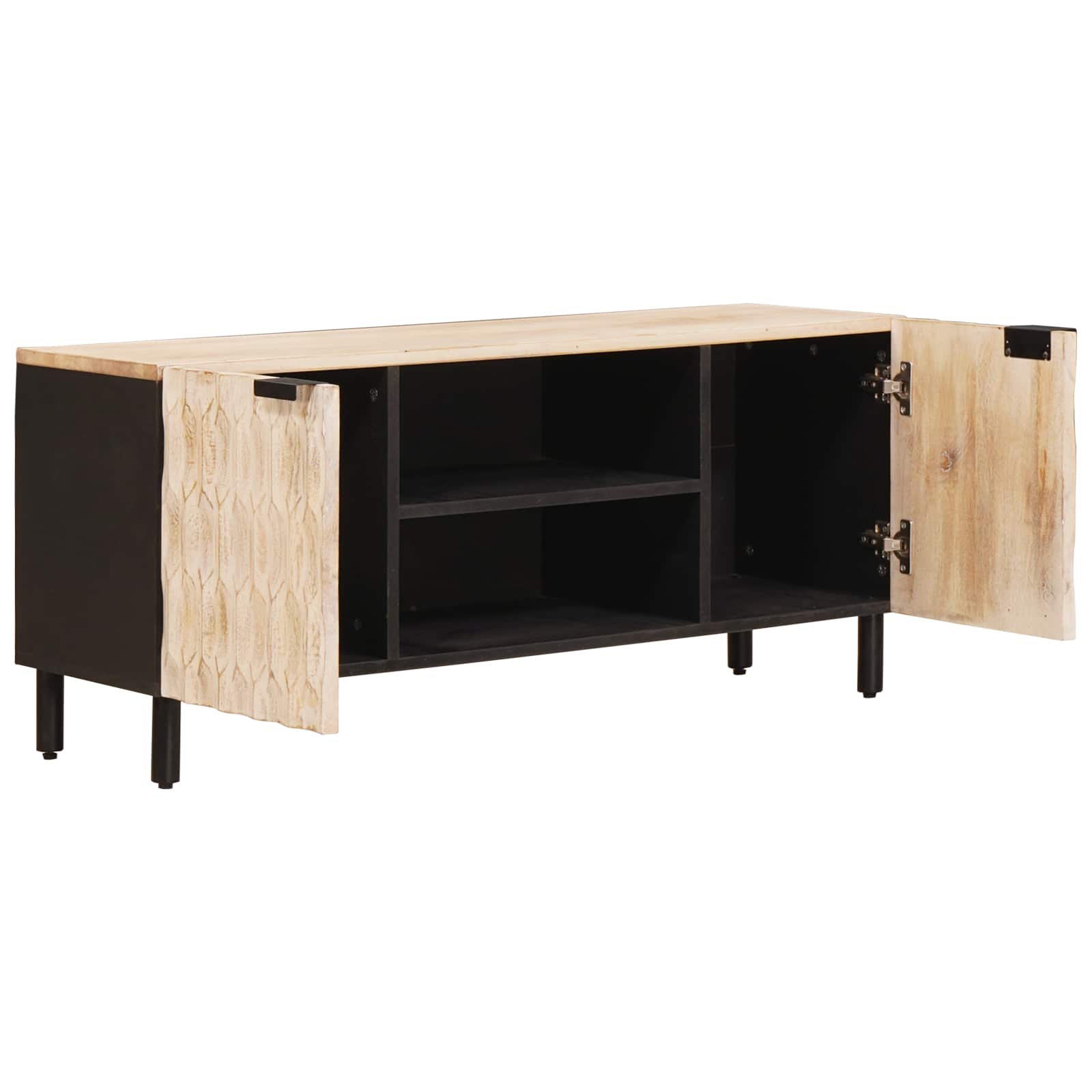 TV ormar Finš bijelog pranja 105 x 33 x 46 cm Čvrsto drvo manga