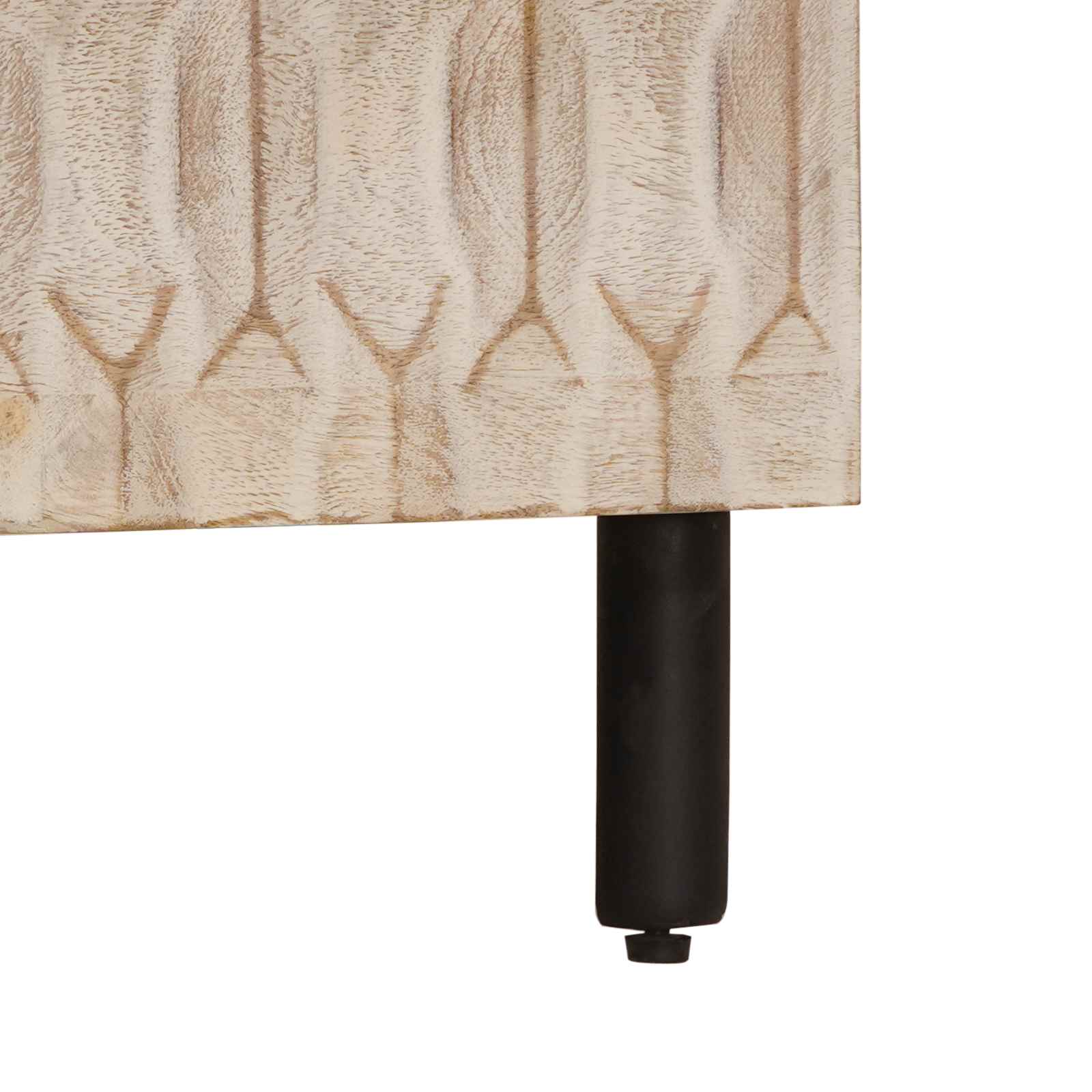 Noćni ormar s ladicama Bijelo 50 x 33 x 62 cm Čvrsto drvo manga