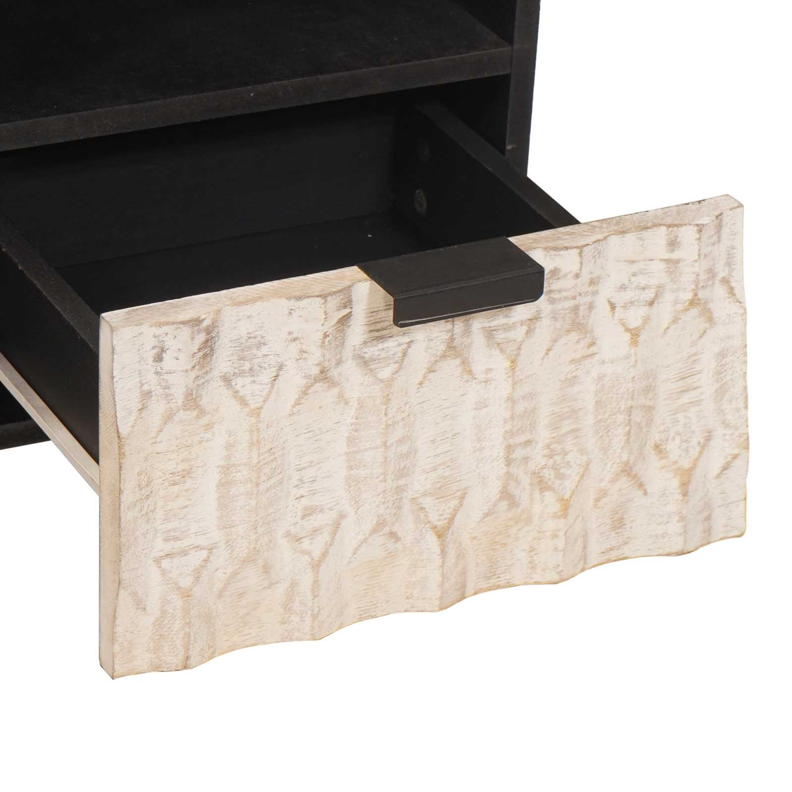 TV ormar Finš bijelog pranja 100 x 33 x 46 cm Čvrsto drvo manga