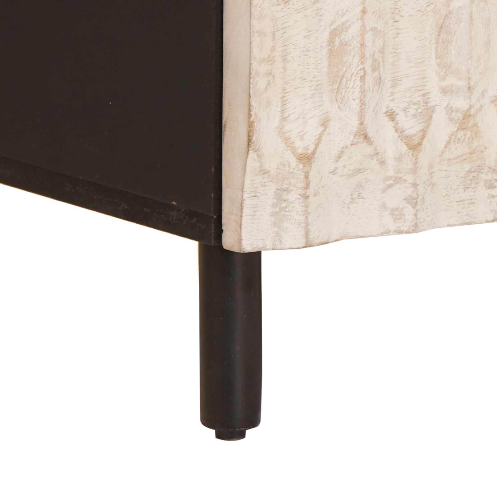 TV ormar Finš bijelog pranja 100 x 33 x 46 cm Čvrsto drvo manga