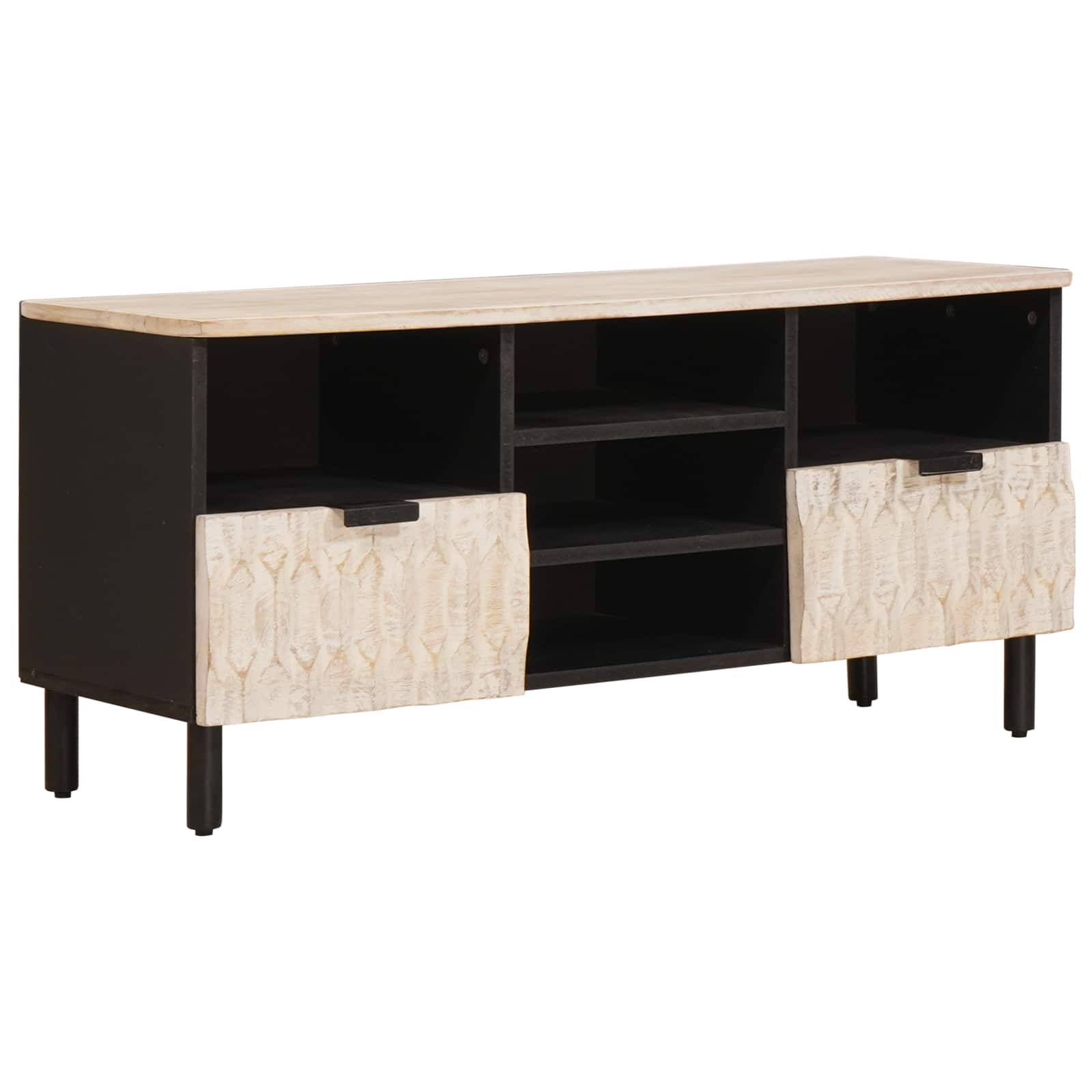 TV ormar Finš bijelog pranja 100 x 33 x 46 cm Čvrsto drvo manga
