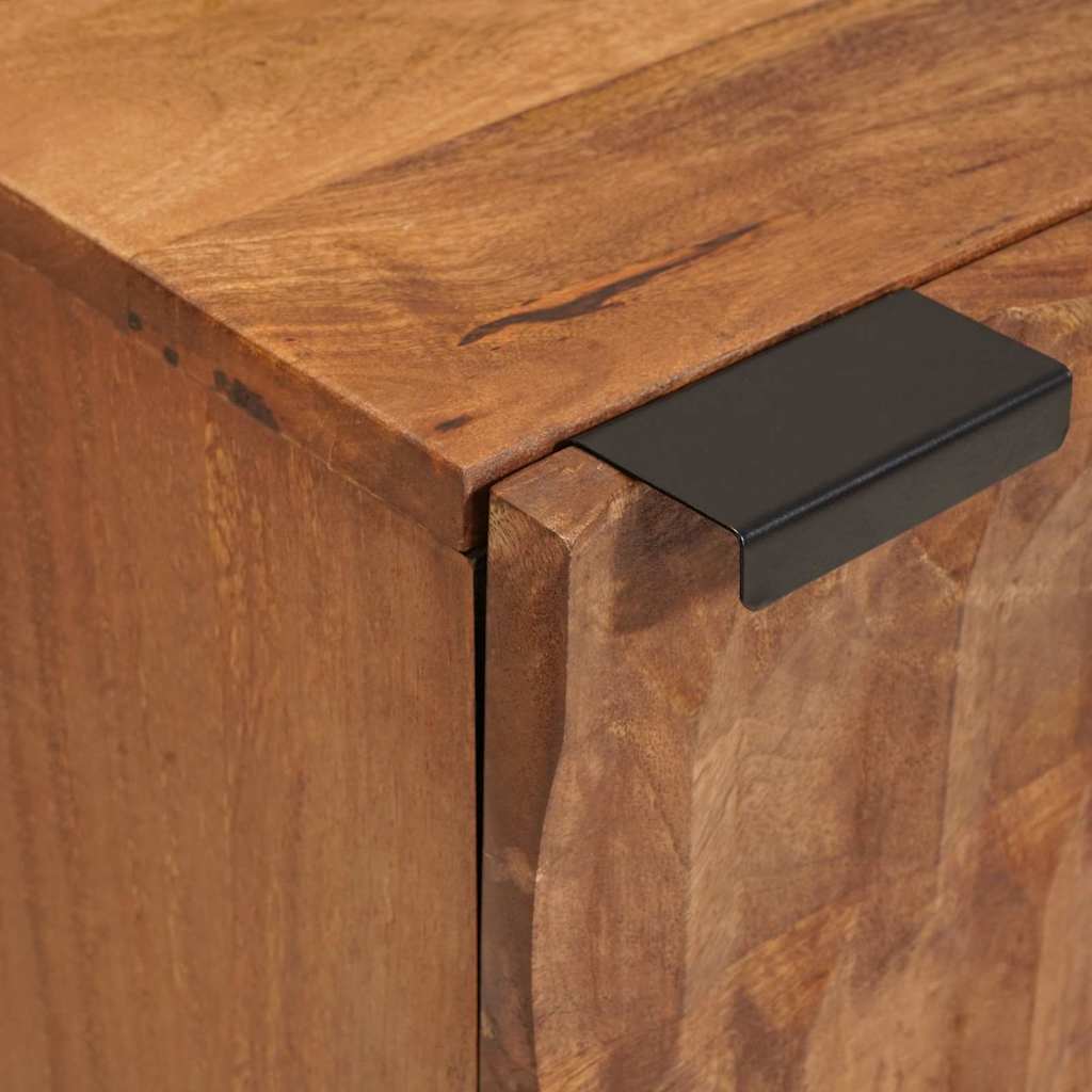 Noćni ormar 2 pcs Smeđa 40 x 33 x 46 cm Čvrsto drvo manga
