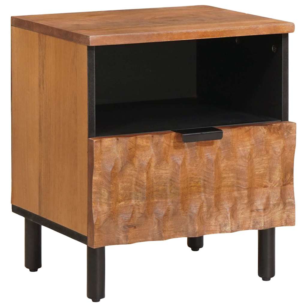 Noćni ormar 2 pcs Smeđa 40 x 33 x 46 cm Čvrsto drvo manga