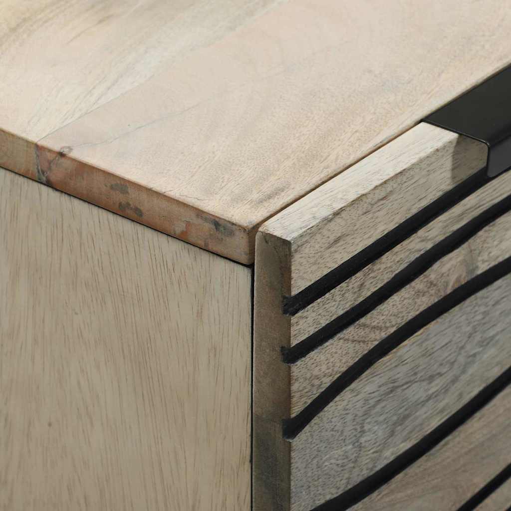Kreveta s ladicama Bijelo 60 x 33.5 x 75 cm masivno drvo manga