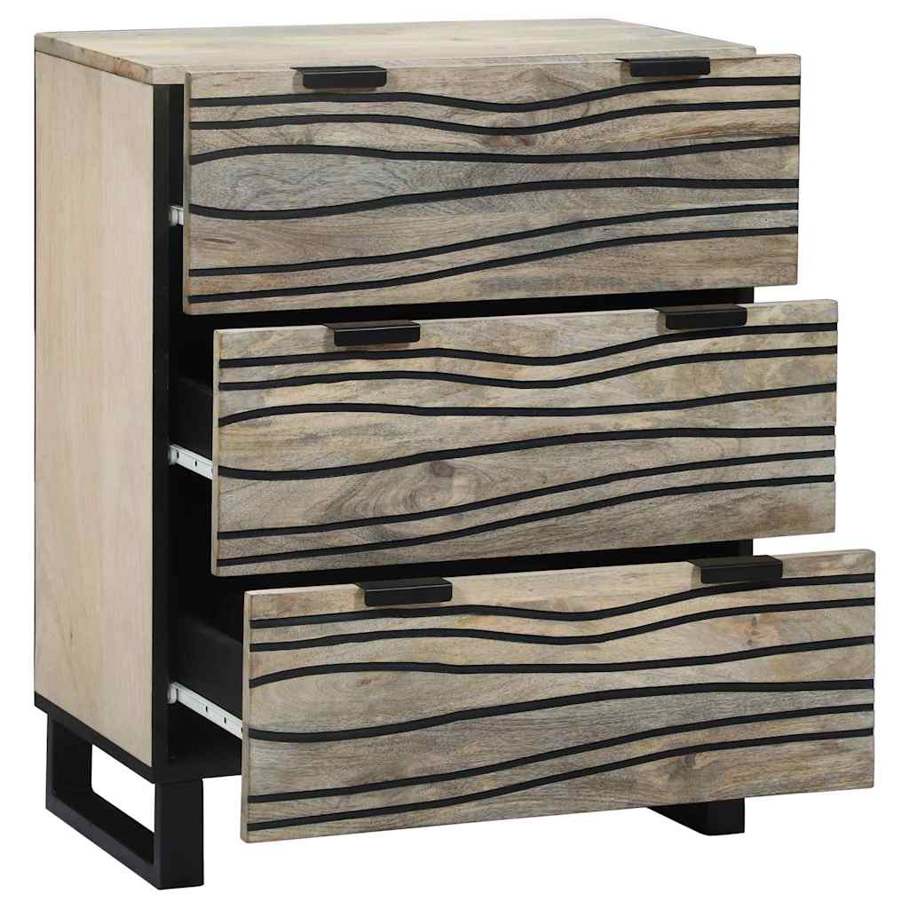 Kreveta s ladicama Bijelo 60 x 33.5 x 75 cm masivno drvo manga