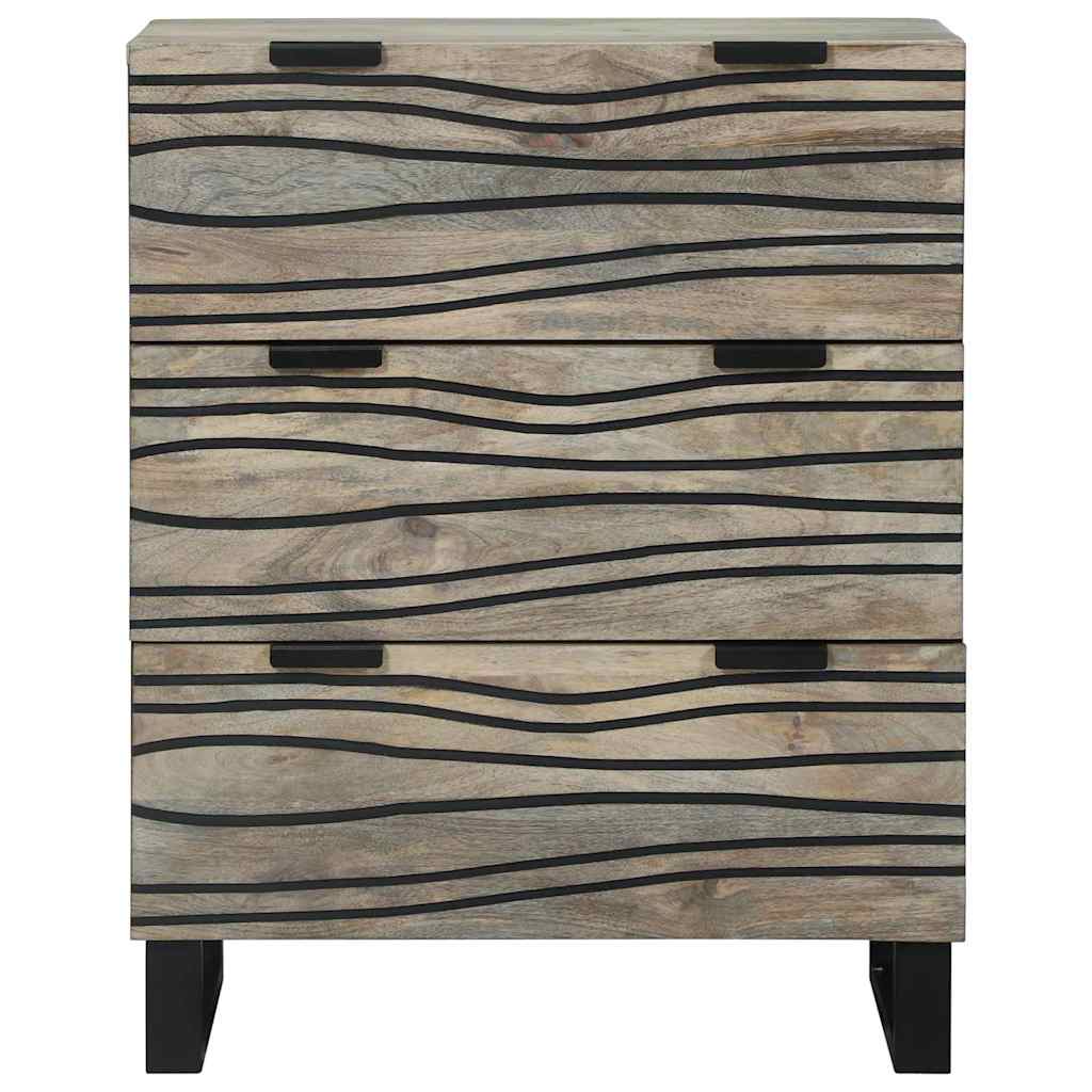 Kreveta s ladicama Bijelo 60 x 33.5 x 75 cm masivno drvo manga