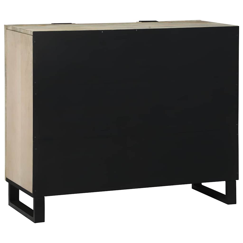 Komoda Bijelo 90 x 33 x 75 cm masivno drvo manga