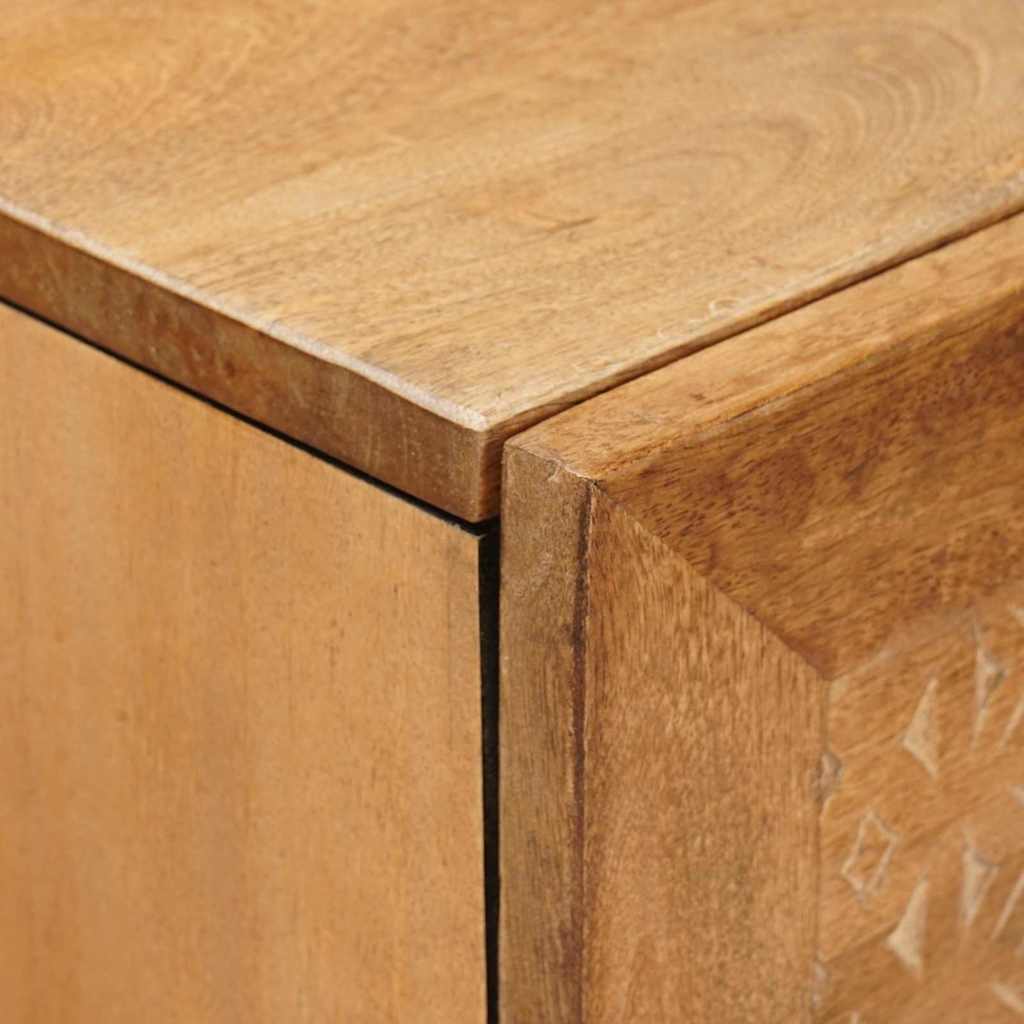 Highboard Svjetlosmeđa 40 x 33 x 110 cm masivno drvo manga