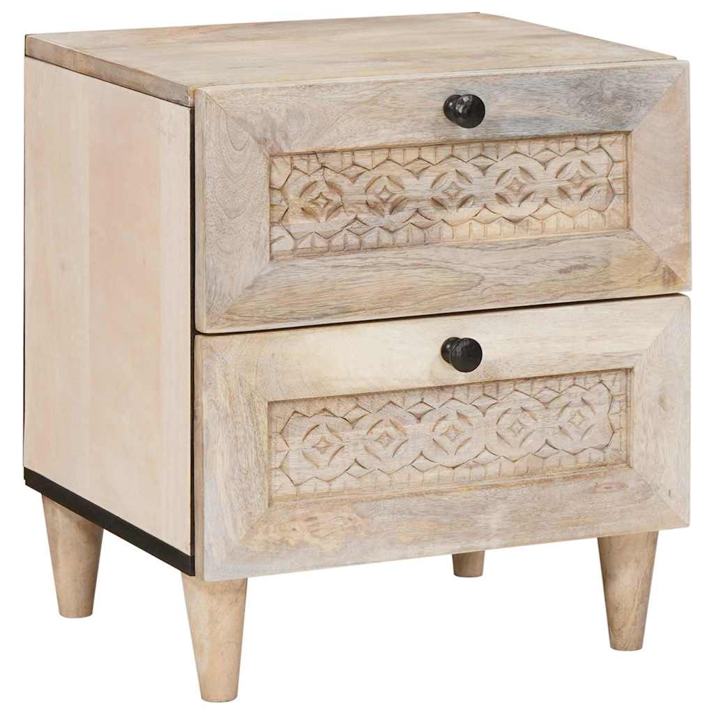 Noćni ormar 2 pcs Bijela 40 x 33 x 46 cm Konstruirano drvo