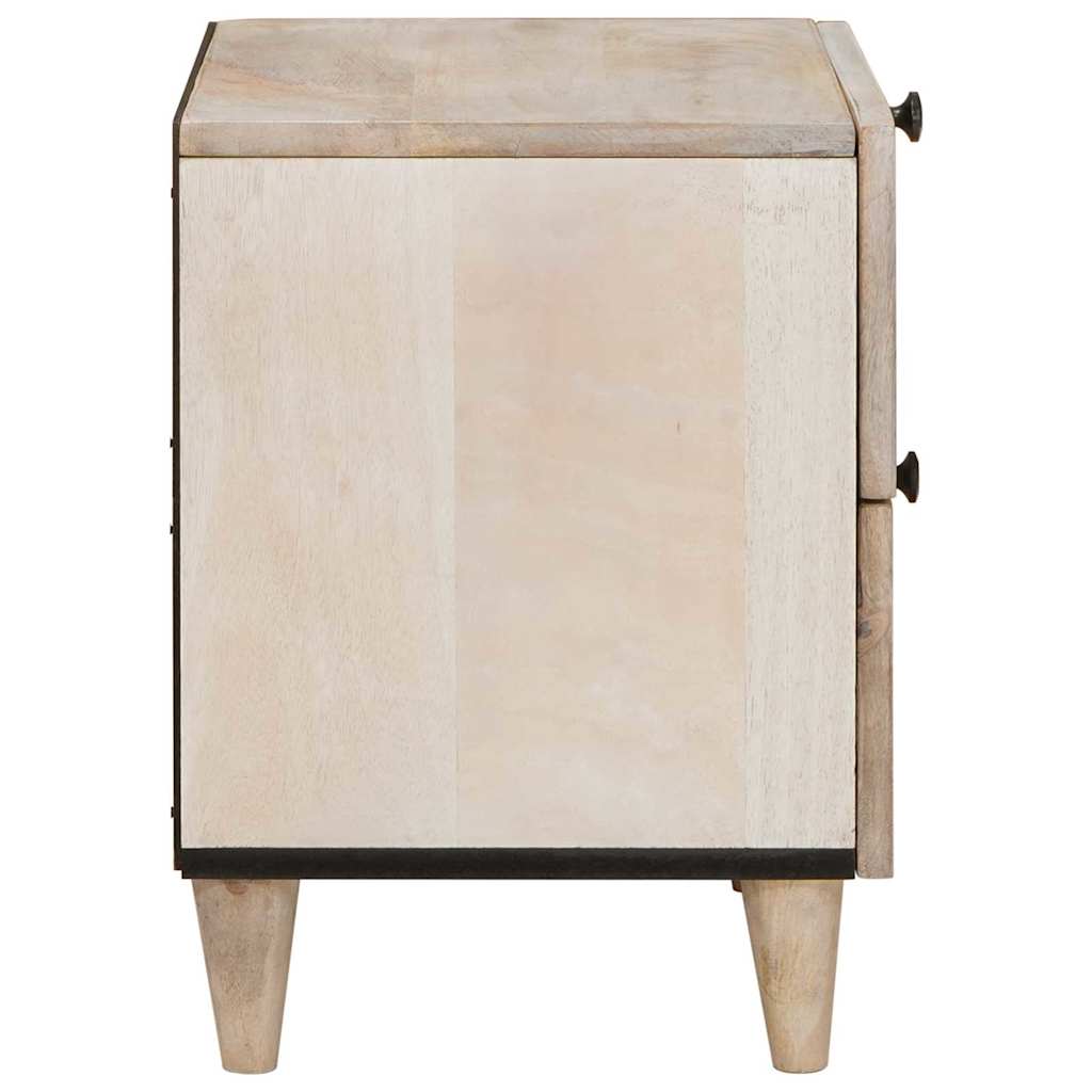 Noćni ormar 2 pcs Bijela 40 x 33 x 46 cm Konstruirano drvo