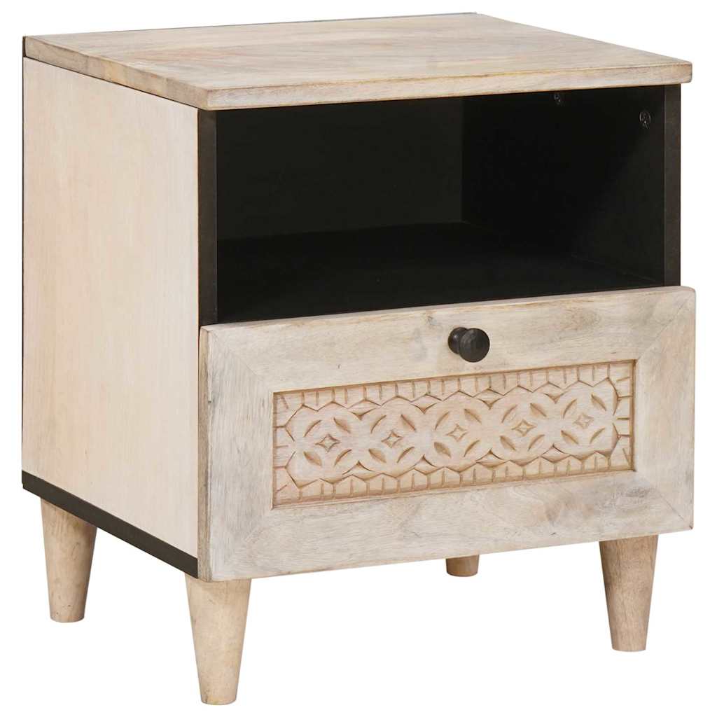 Noćni ormar 2 pcs Bijela 40 x 33 x 46 cm Konstruirano drvo