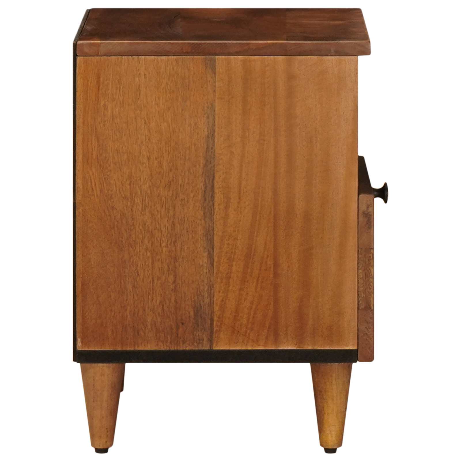 Noćni ormar 2 pcs Smeđa 40 x 33 x 46 cm Čvrsto drvo manga