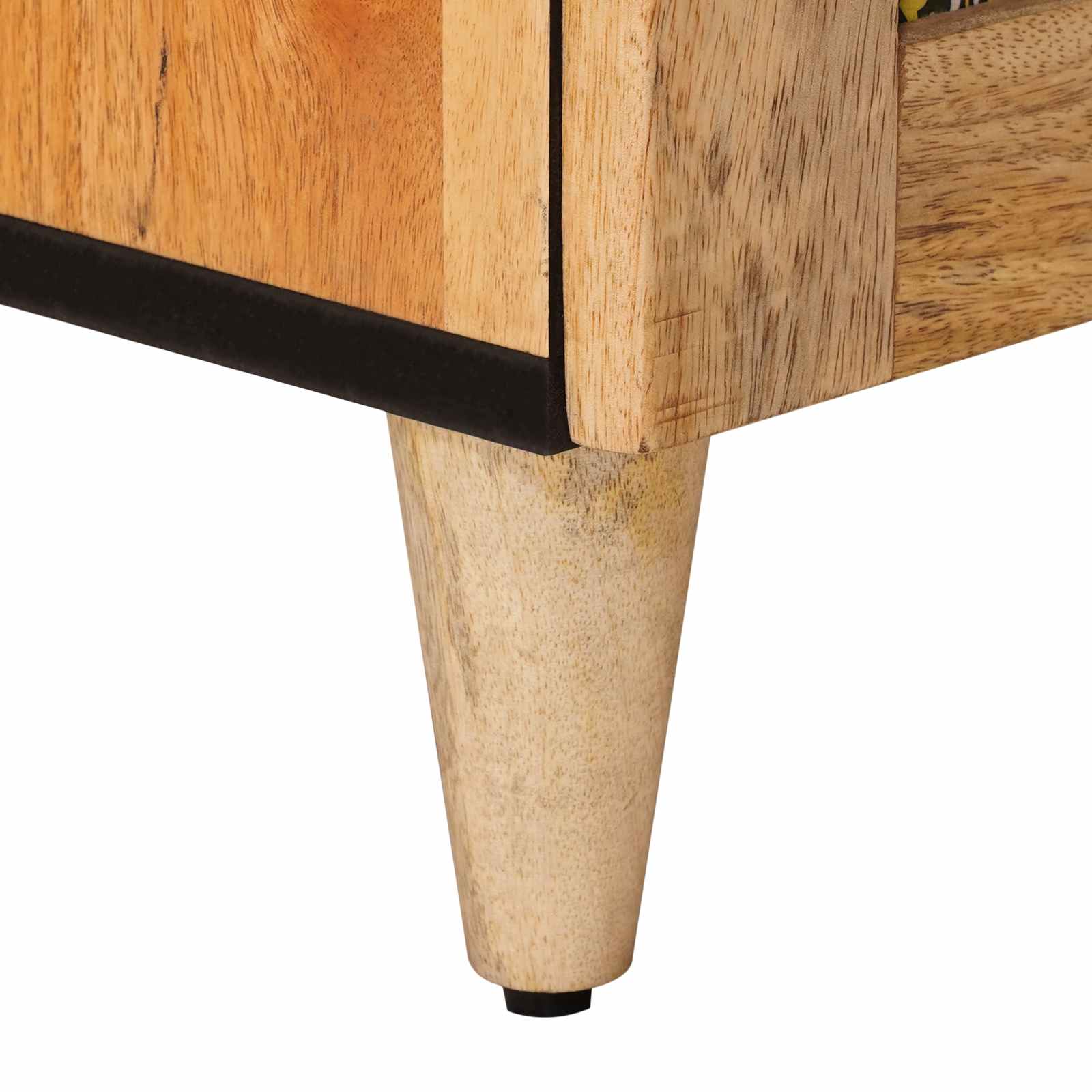 Noćni ormar 2 pcs Prirodna 40 x 33 x 46 cm Čvrsto drvo manga