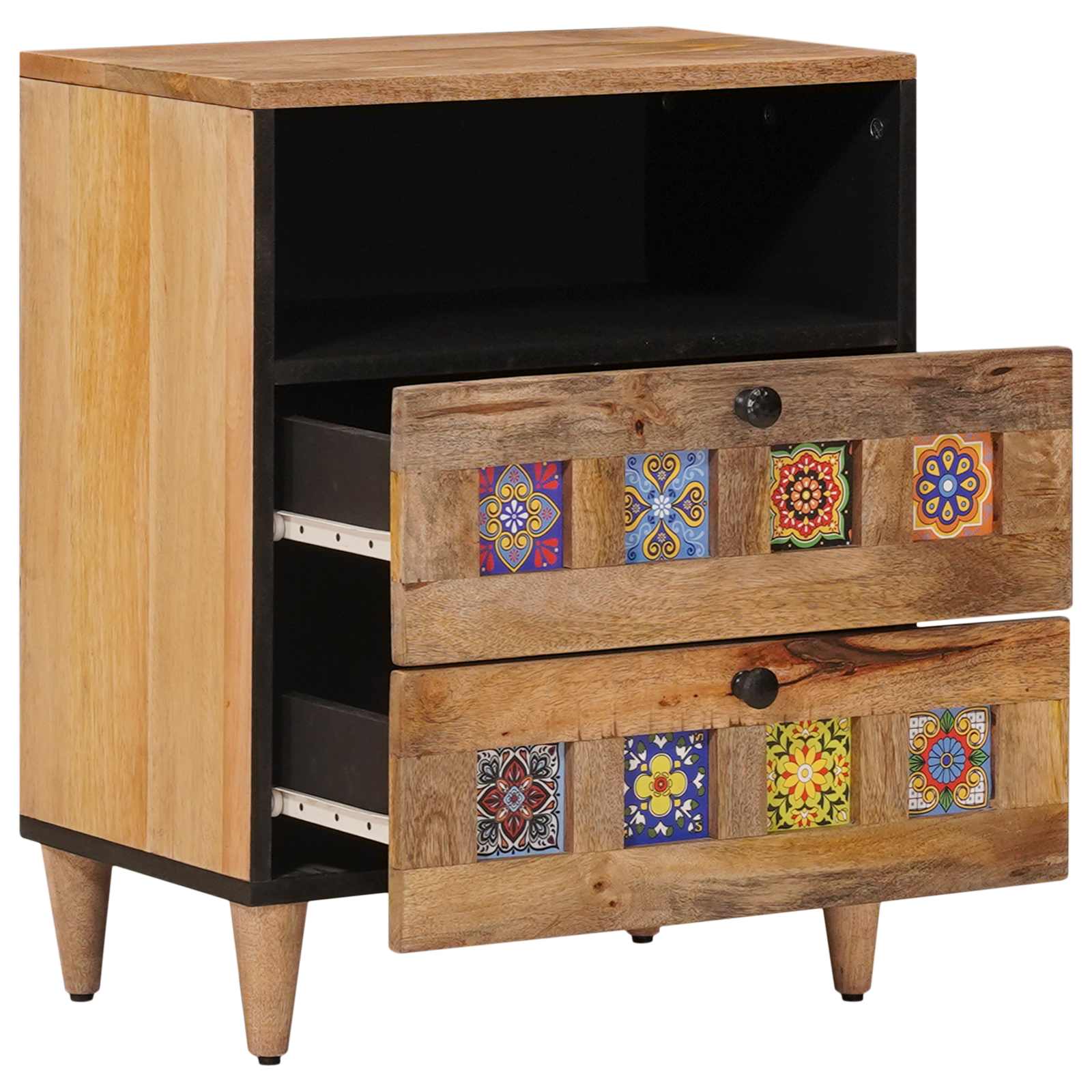 Noćni ormar Prirodna 50 x 33 x 62 cm Čvrsto drvo manga