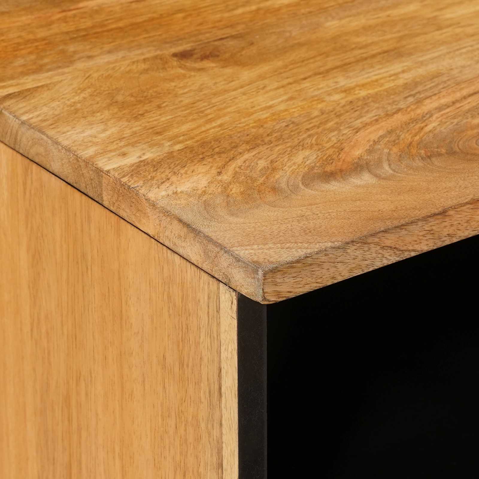 TV ormar s ladicama Prirodna 100 x 33 x 46 cm Čvrsto drvo manga