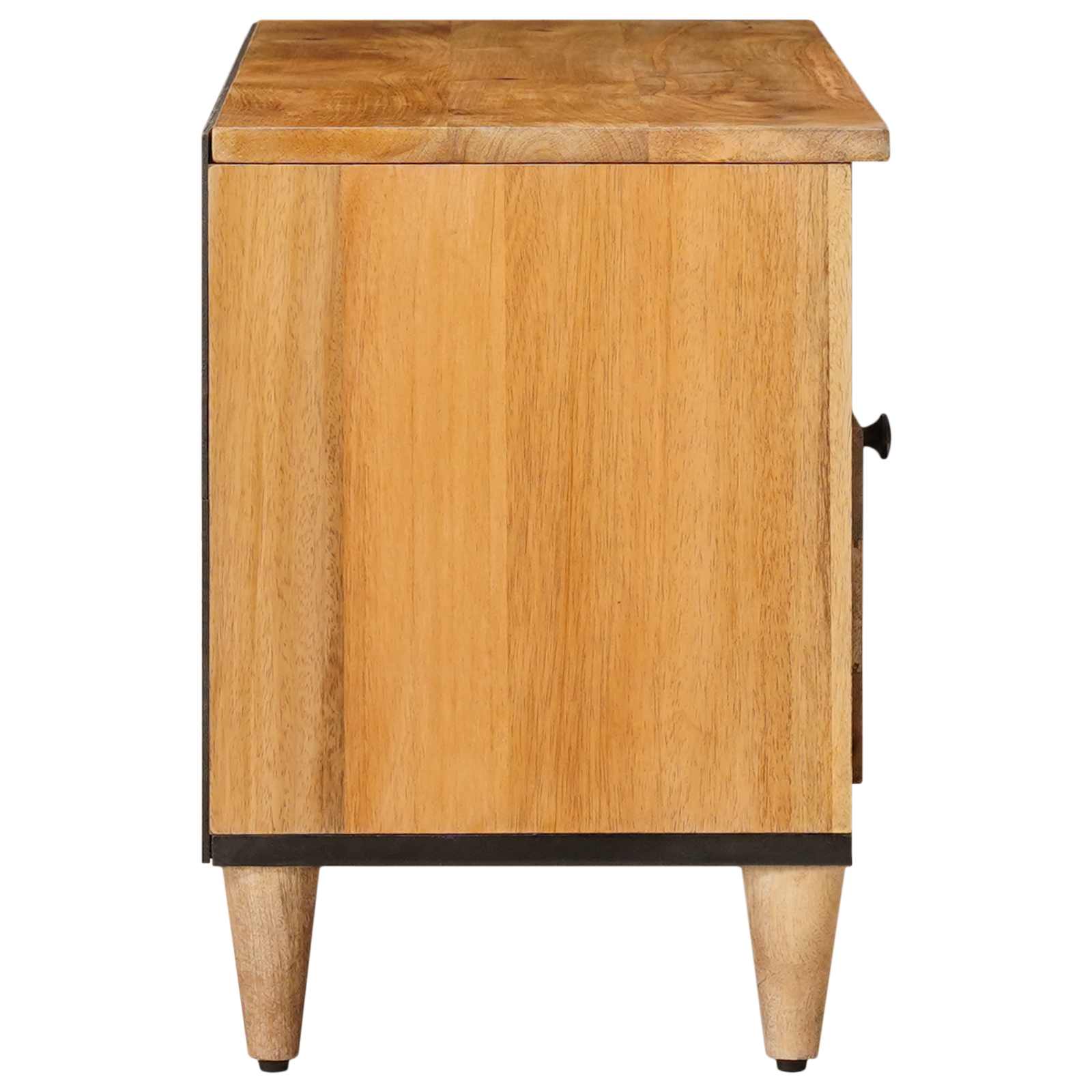 TV ormar s ladicama Prirodna 100 x 33 x 46 cm Čvrsto drvo manga