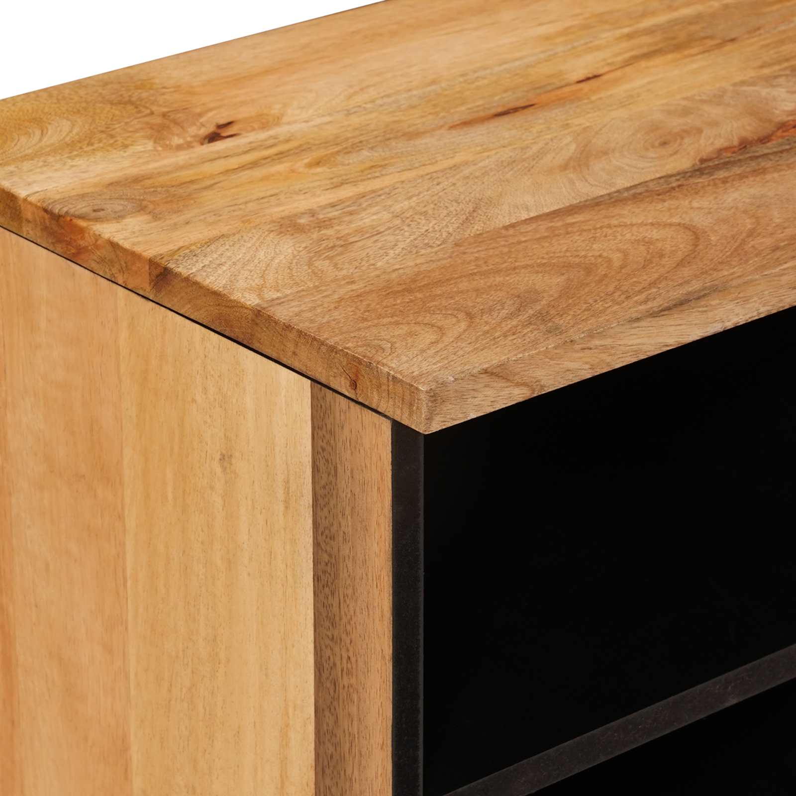 TV ormar s ladicama Prirodna 80 x 33 x 46 cm Čvrsto drvo manga