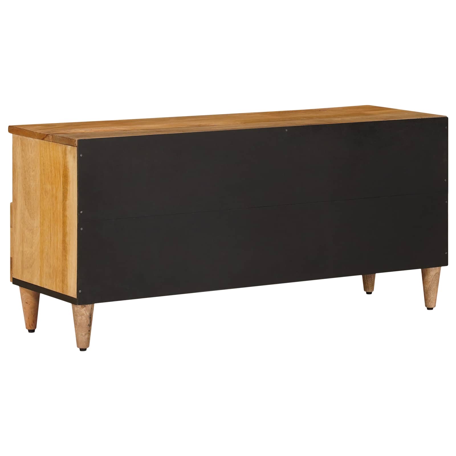 TV ormar s ladicama Prirodna 100 x 33 x 46 cm Čvrsto drvo manga