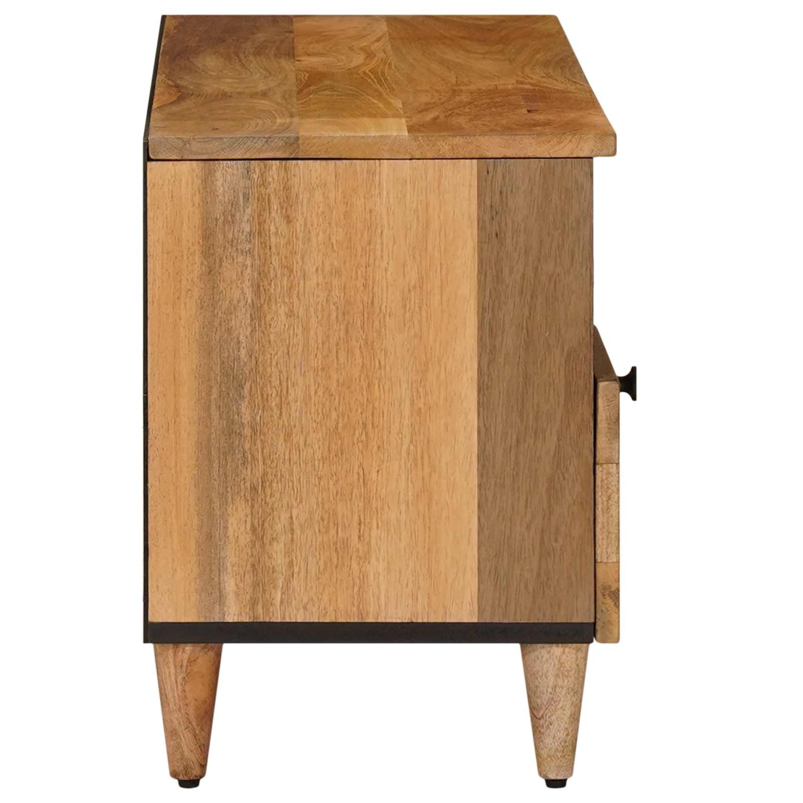 TV ormar s ladicama Prirodna 100 x 33 x 46 cm Čvrsto drvo manga