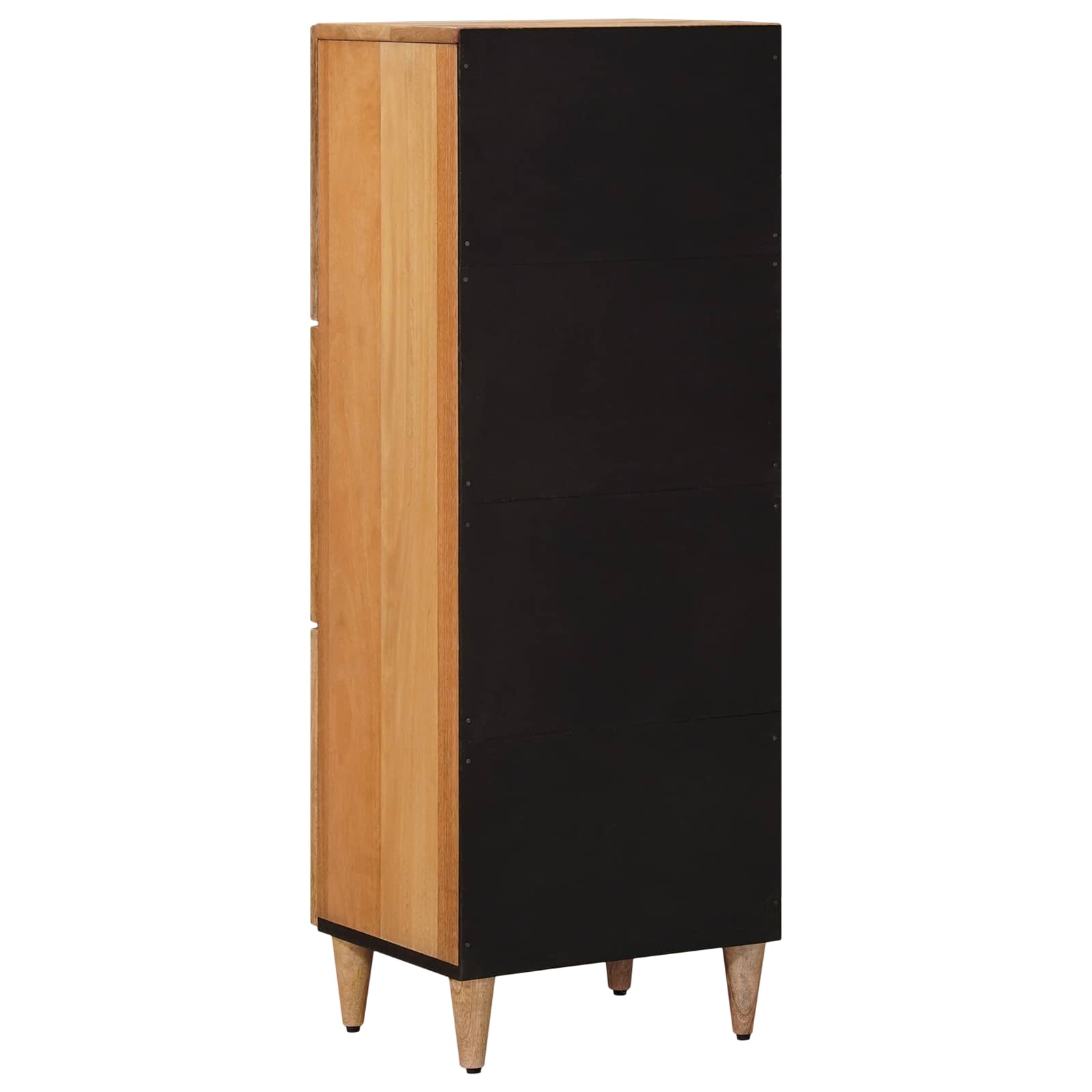 Highboard s vratima Prirodna 40 x 33 x 110 cm Čvrsto drvo manga