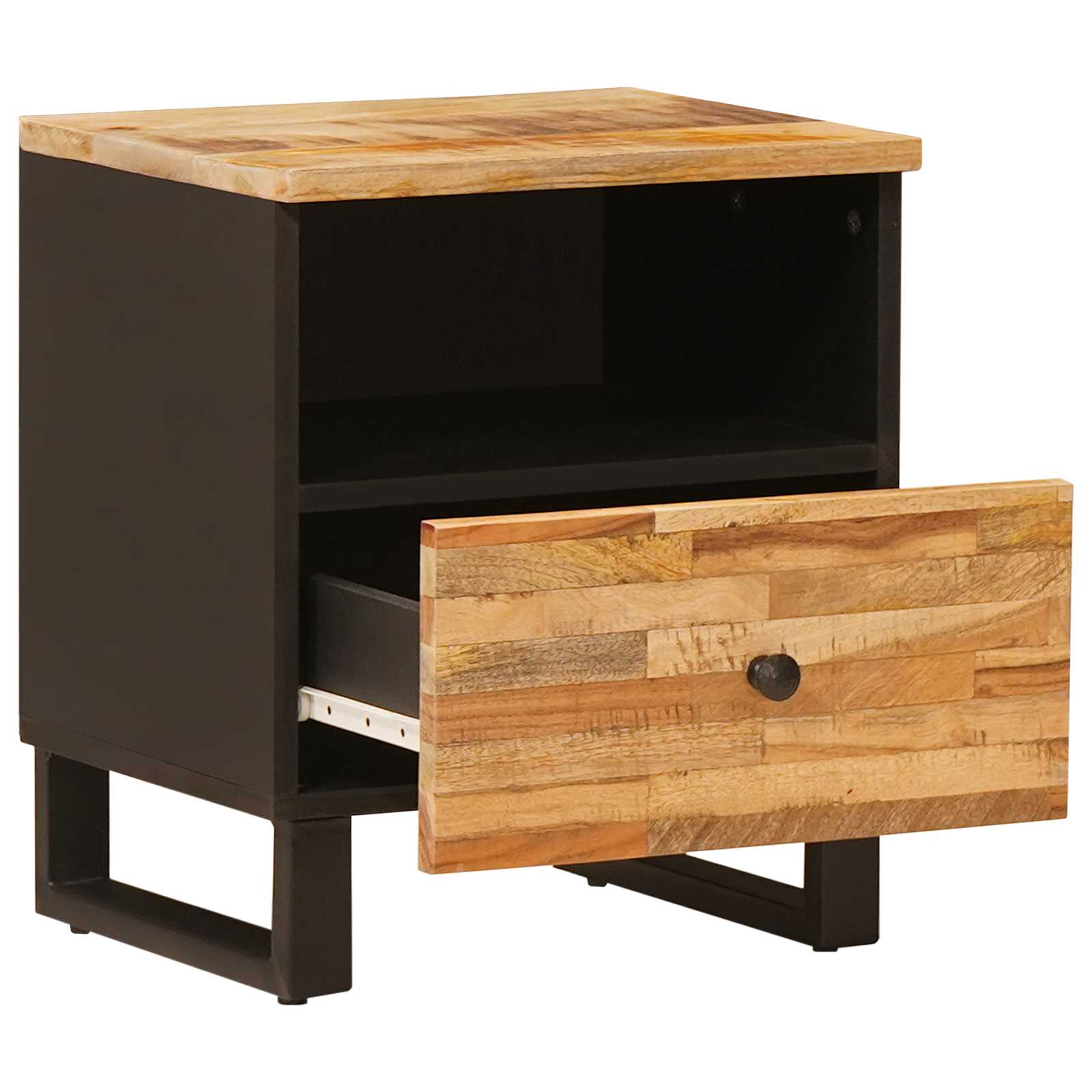 Ormar za krevet 2 pcs Smeđa 40 x 33 x 46 cm Čvrsto drvo manga