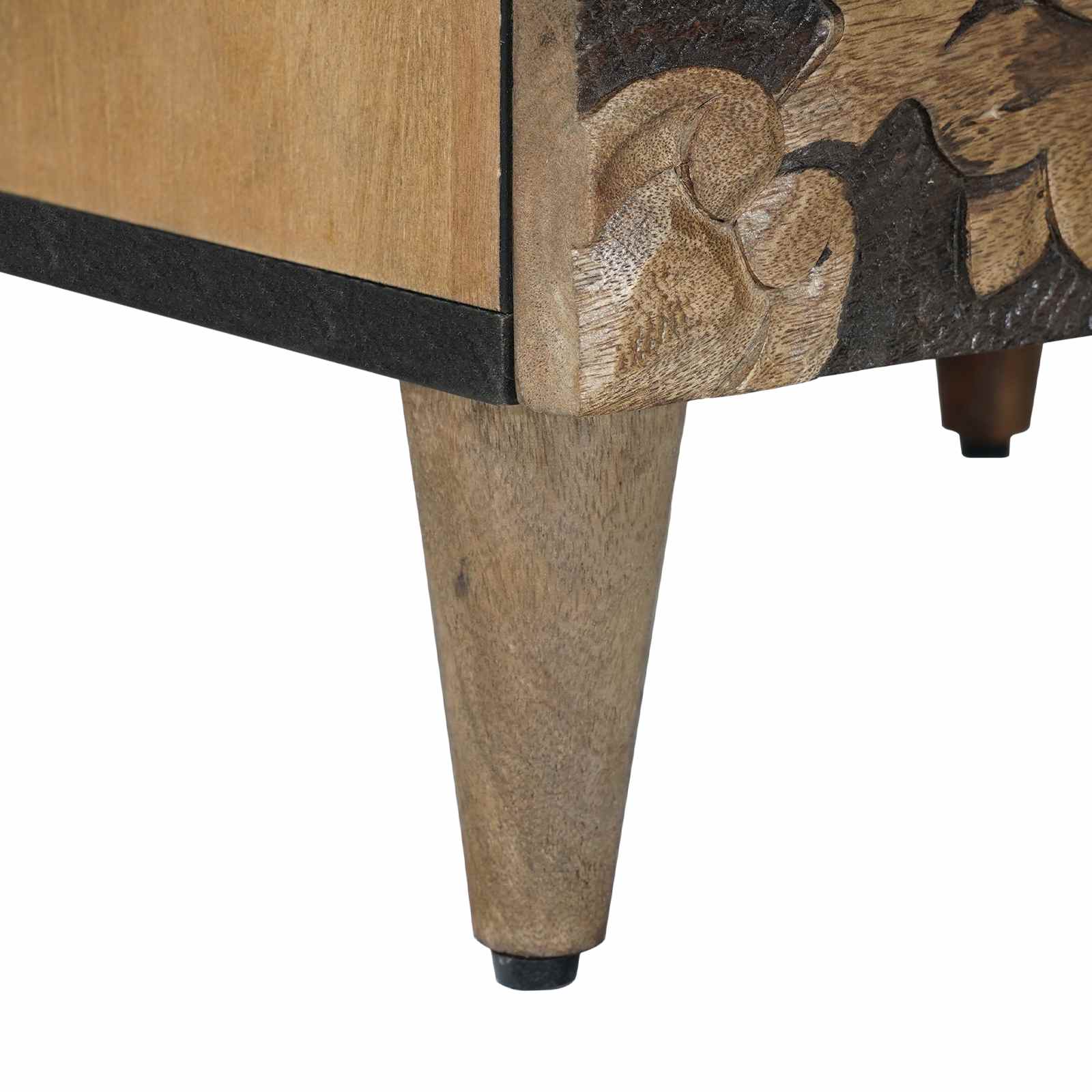 Noćni ormar 2 pcs Smeđa 40 x 33,5 x 46 cm Čvrsto drvo manga