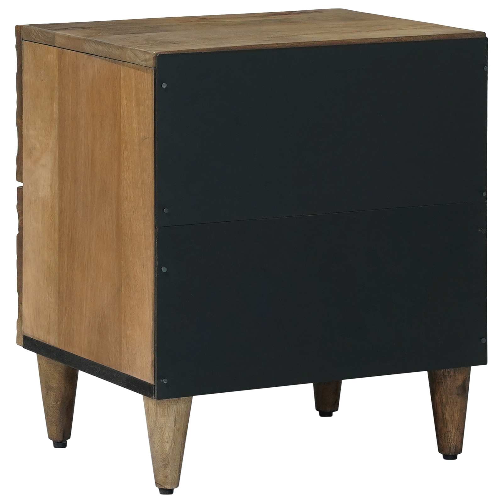 Noćni ormar 2 pcs Smeđa 40 x 33,5 x 46 cm Čvrsto drvo manga
