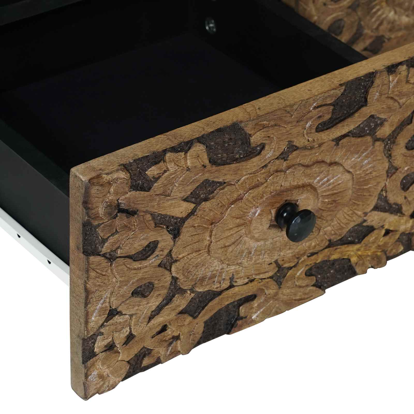 TV ormar s pohranom Smeđa 70 x 33,5 x 46 cm Čvrsto drvo manga