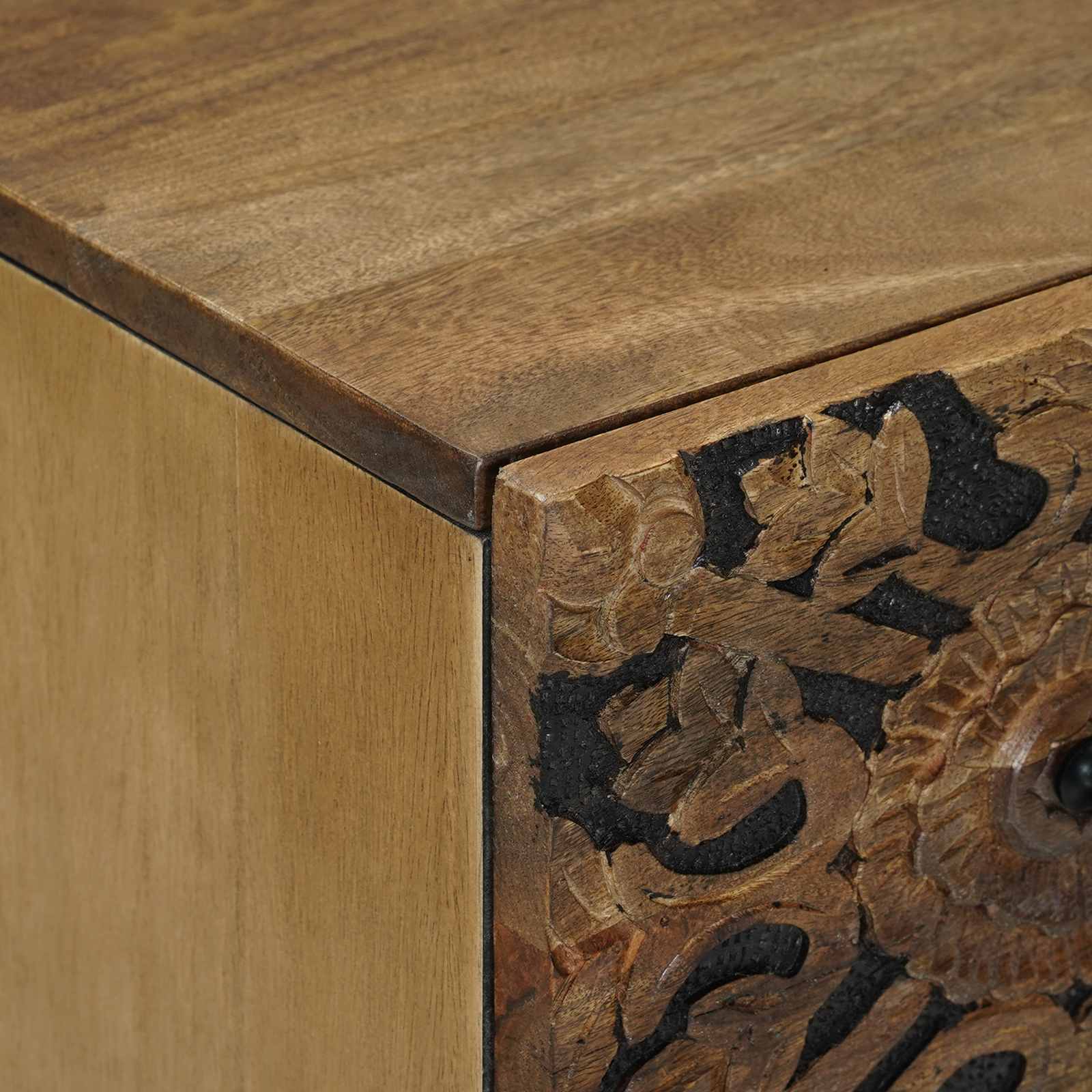 Sideboard za Pohranu Smeđa 60 x 33,5 x 75 cm Čvrsto drvo manga