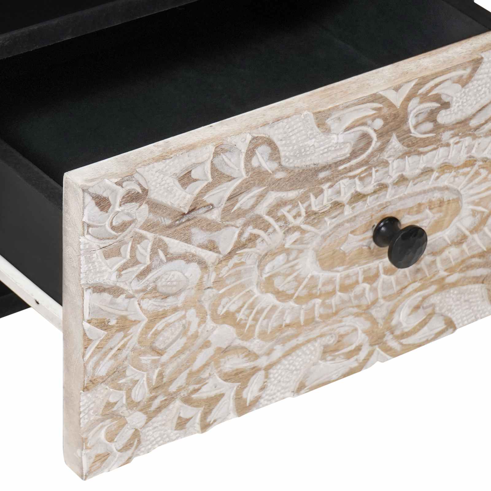 Ormar za krevet 2 pcs Bijelo 40 x 33 x 46 cm Čvrsto drvo manga