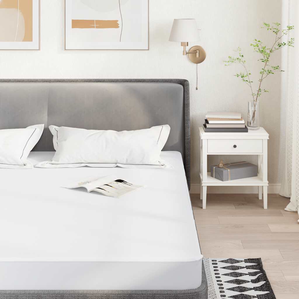 Zaštita za madrac bijela 180x220 cm vodootporna