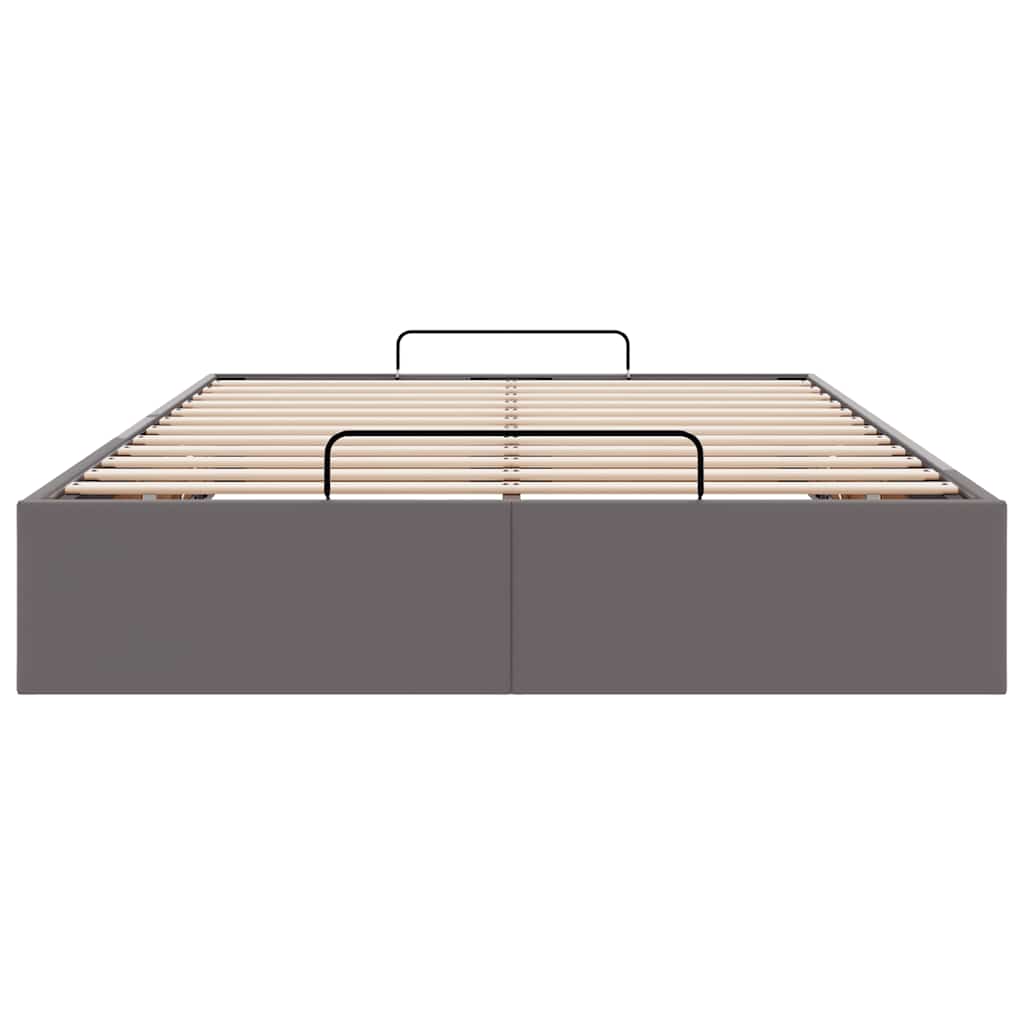 Otomanski okvir kreveta bez madraca sivi 120x200cm umjetne kože
