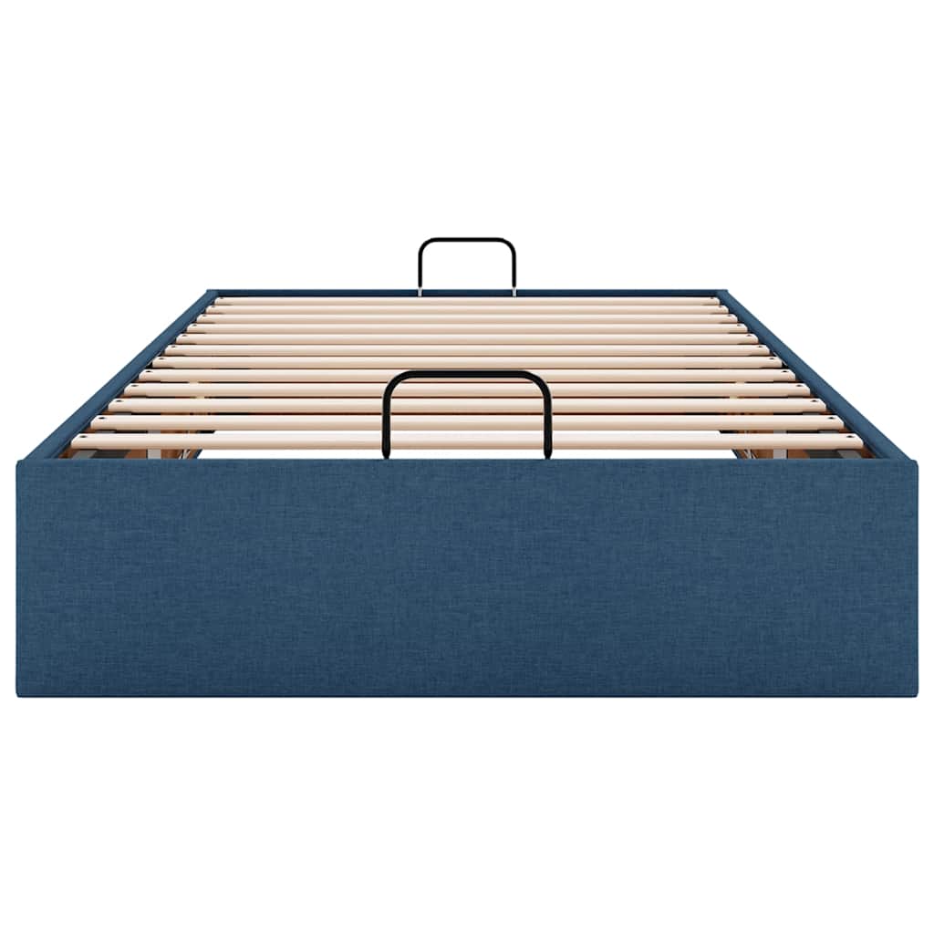 Otomanski okvir kreveta bez madraca plavi 80x200 cm od tkanine