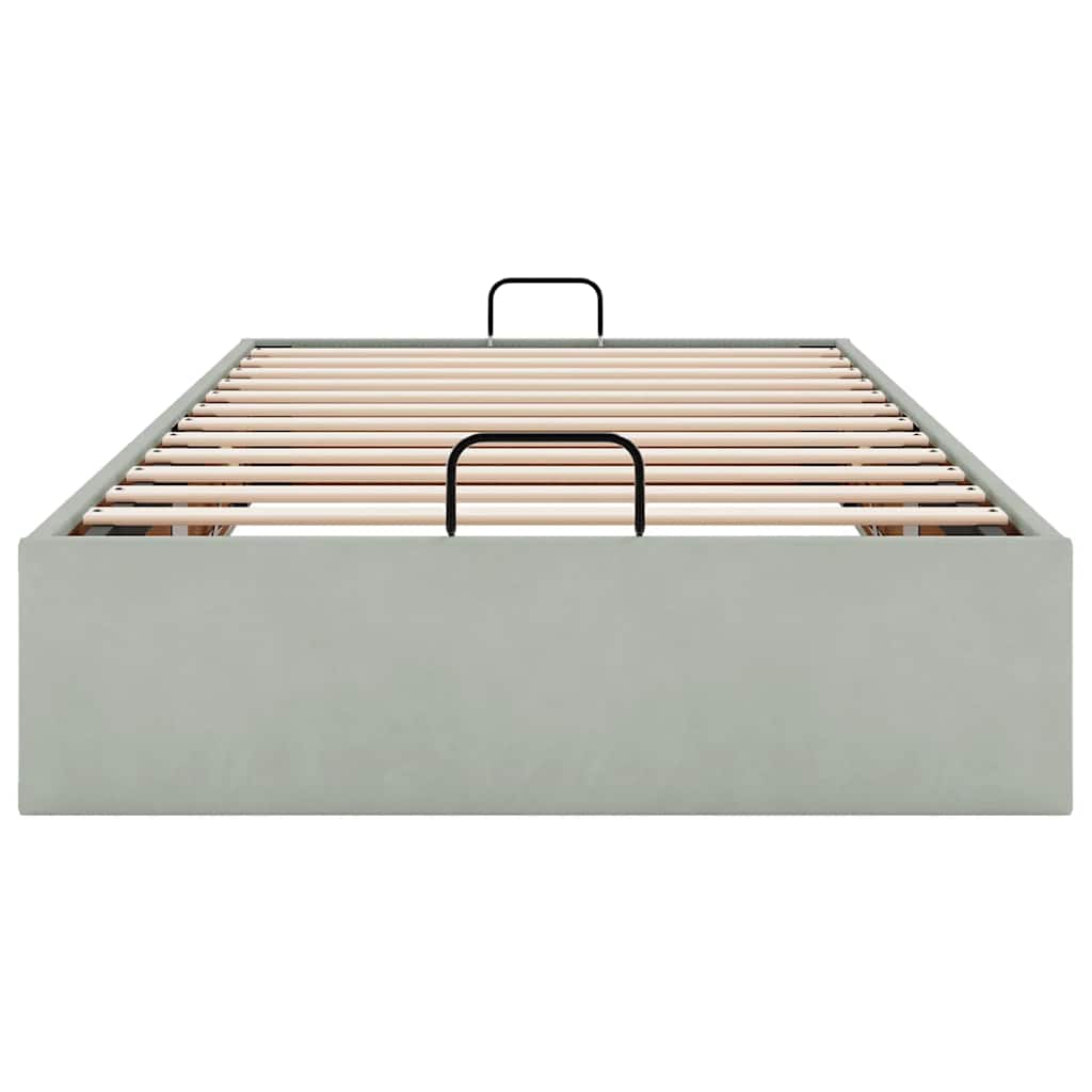 Okvir za krevet bez madraca svjetlosivi 80x200 cm baršunasti