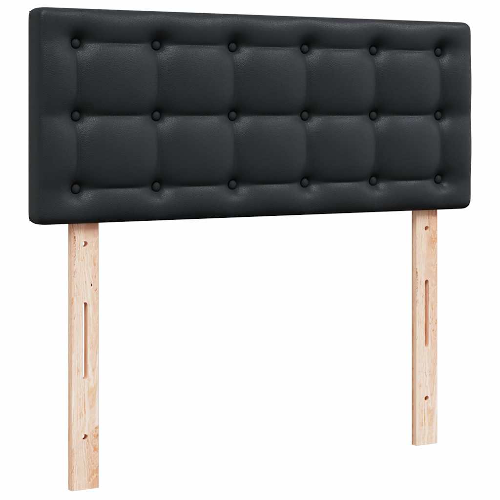 Otomanski okvir kreveta s madracem crni 120x200cm umjetna koža
