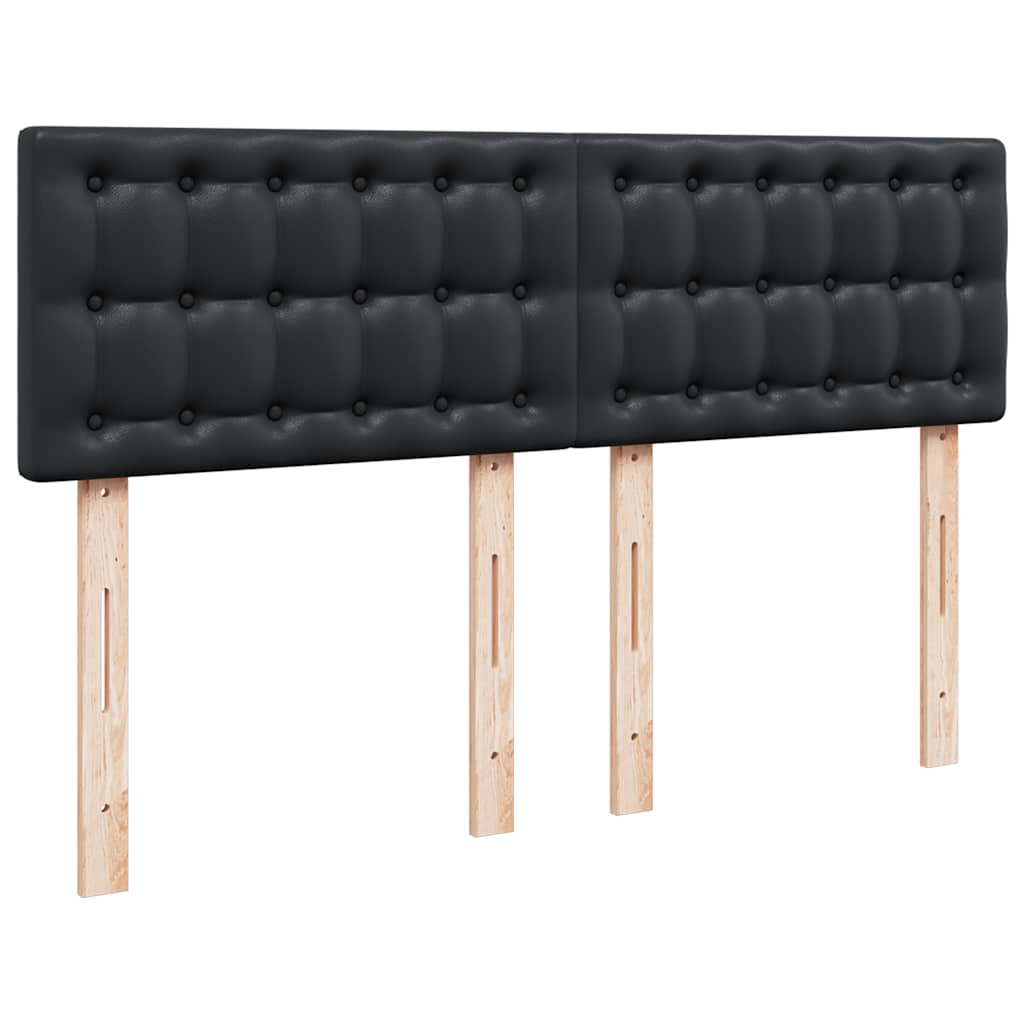 Otomanski okvir kreveta s madracem crni 140x200cm umjetna koža