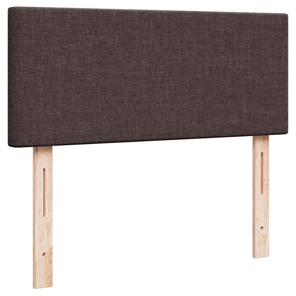 Okvir za krevet s madraca tamnosmeđi 120x190 cm od tkanine