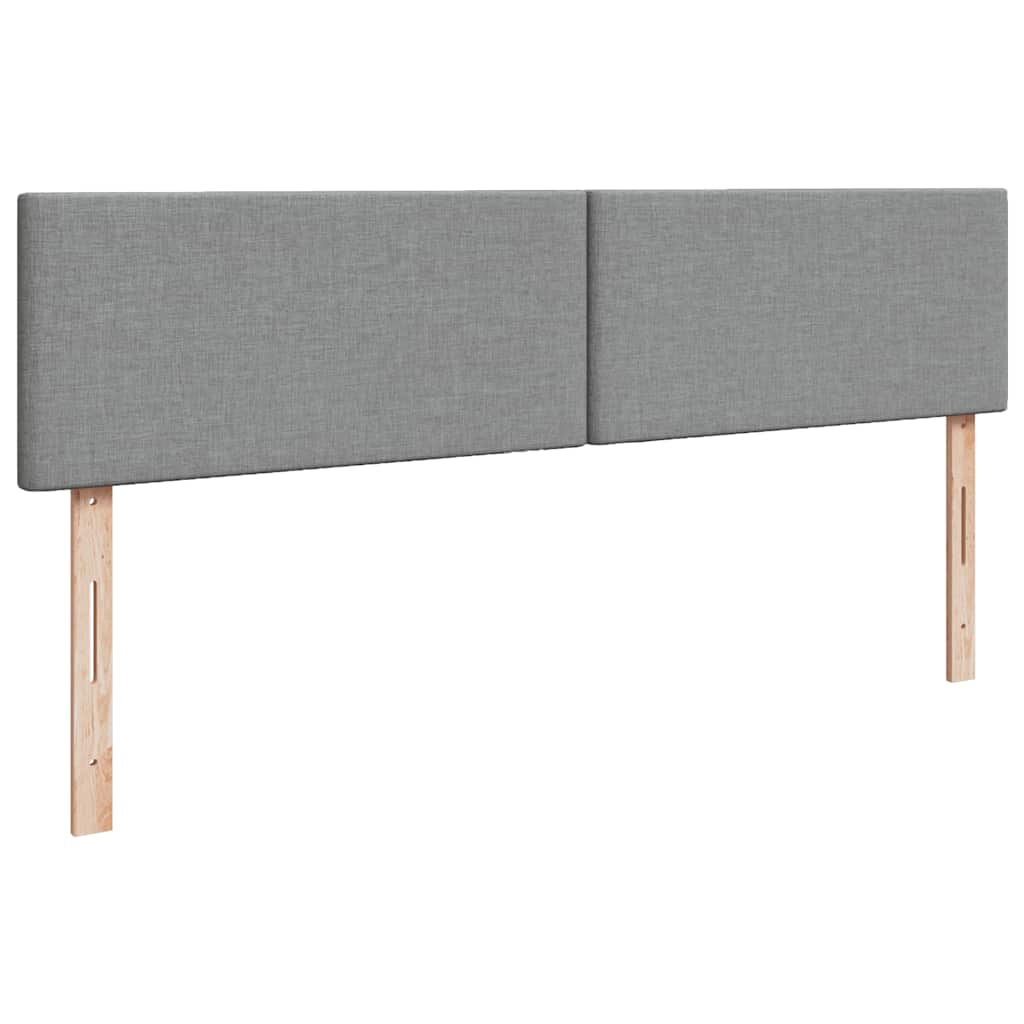 Otomanski krevet s madracem svijetlosivi 160x200 cm tkanine