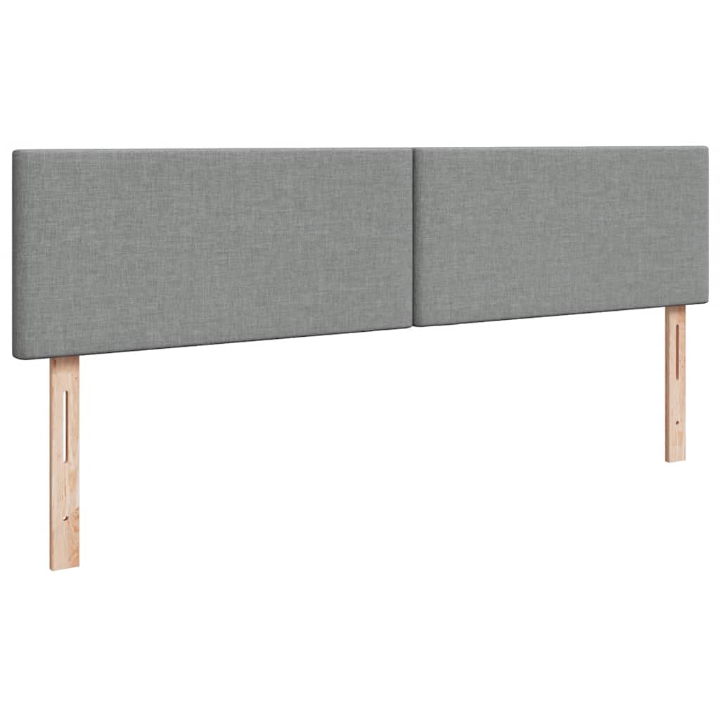 Otomanski krevet s madracem svijetlosivi 200x200 cm tkanine