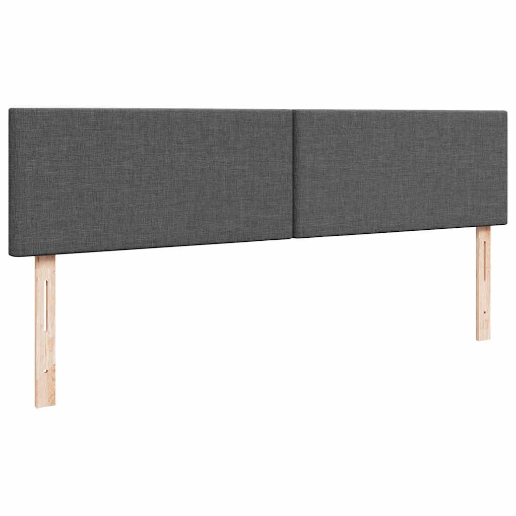Otomanski krevet s madracem tamnosivi 200x200 cm od tkanine