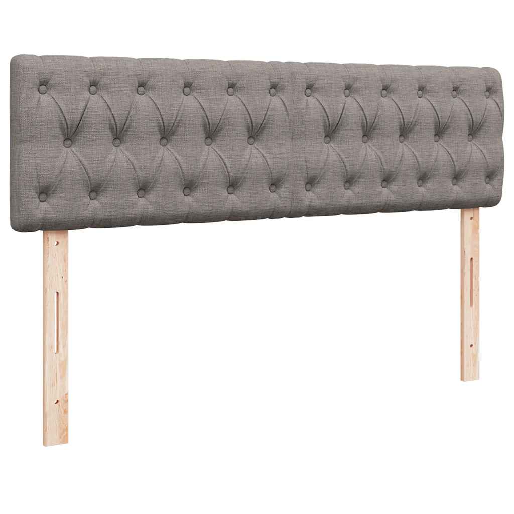 Krevet s otomancem i madracem, taupe boja, 140x190 cm, tkanina
