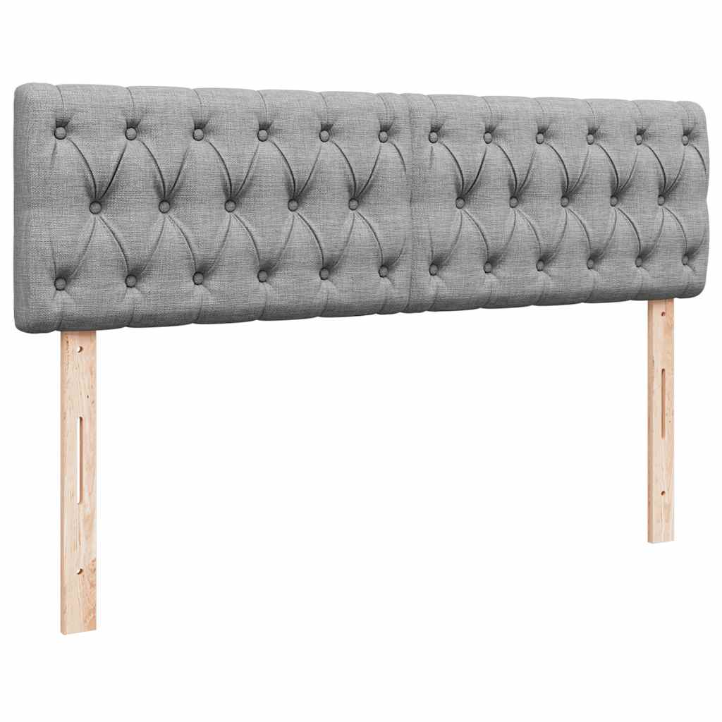 Otomanski krevet s madracem svijetlosivi 160x200 cm tkanine