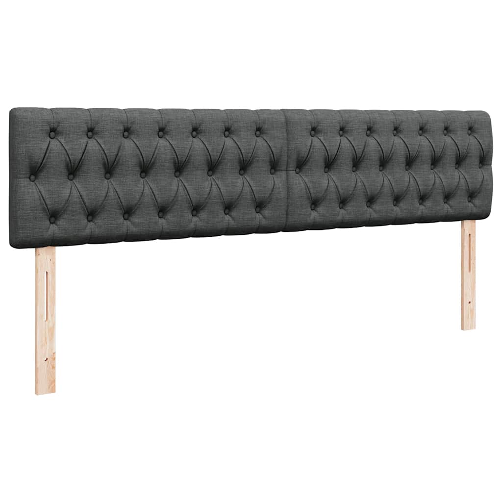 Otomanski krevet s madracem tamnosivi 180x200cm od tkanine