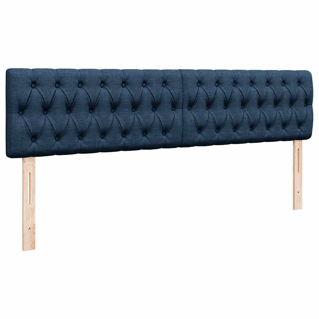 Otomanski krevet s madracem plavi 200x200 cm tkanine