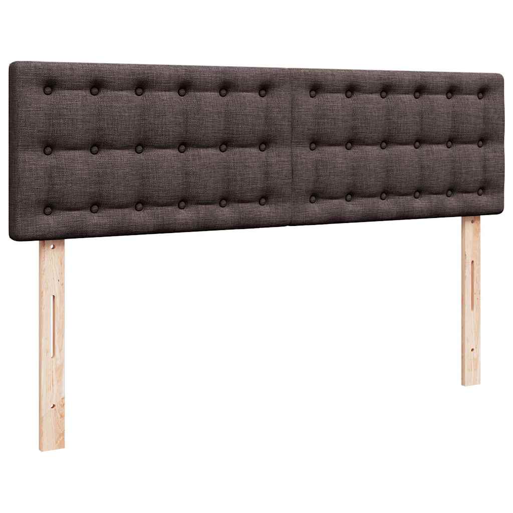Otomanski krevet s madracem tamnosmeđi 140x190cm od tkanine