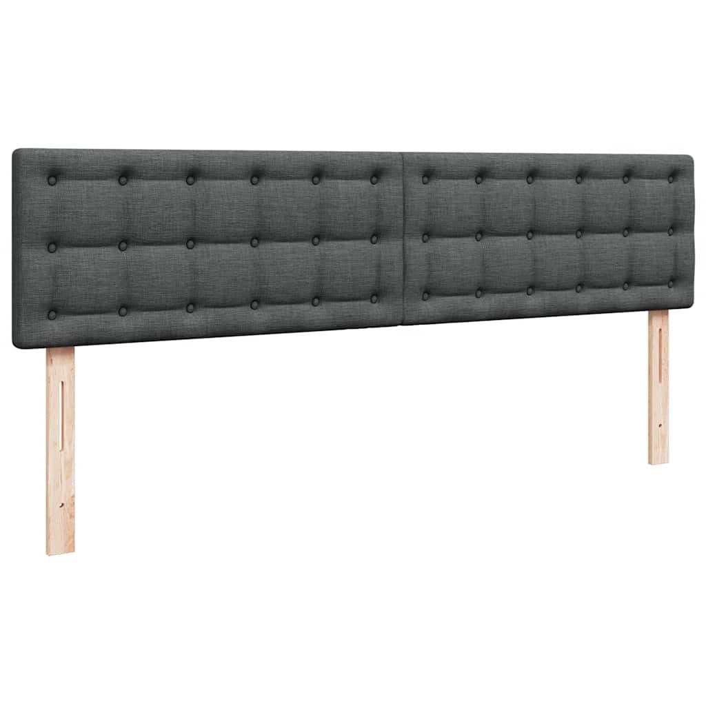 Otomanski krevet s madracem tamnosivi 180x200cm od tkanine