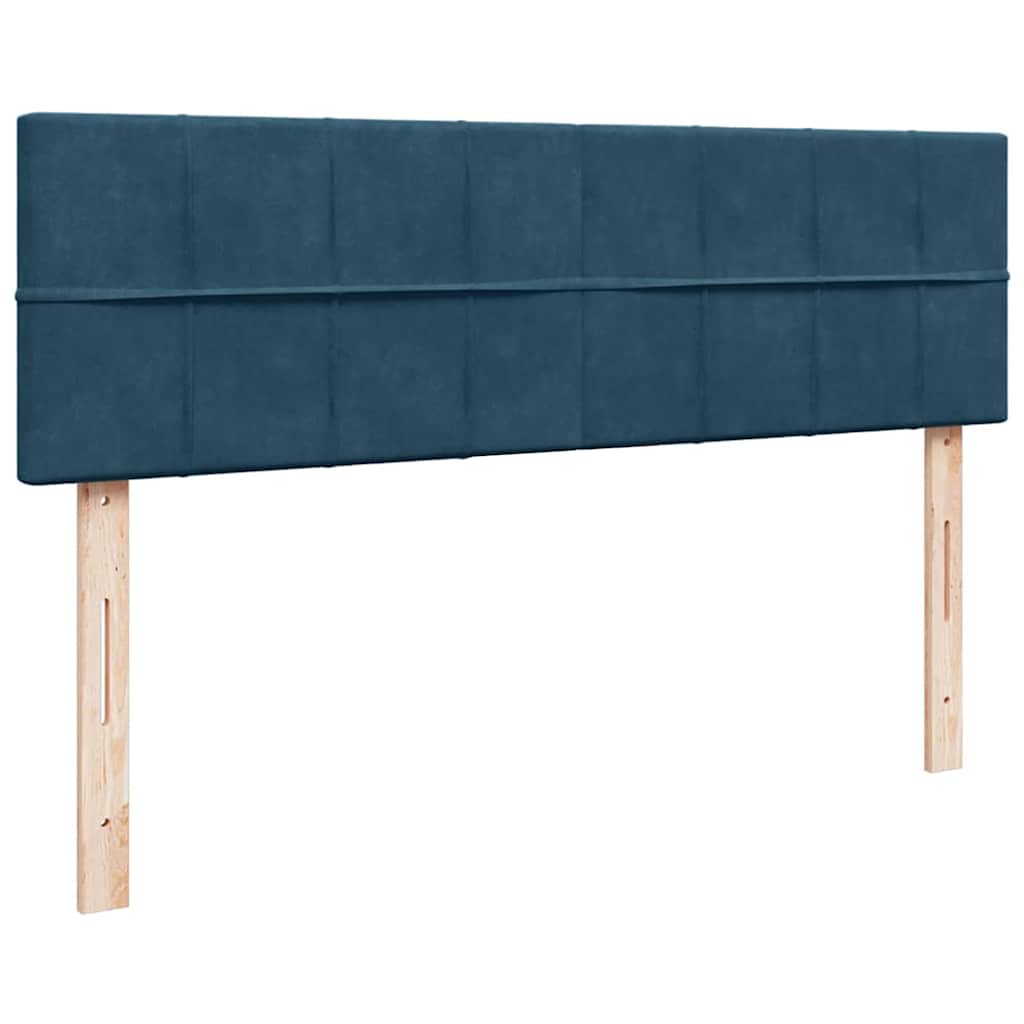 Ottoman krevet s madracem tamnoplavi 140x200 cm baršun